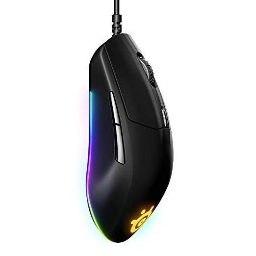 SteelSeries 62513 Rival 3 Gaming Mouse - 8,500 CPI TrueMove Core Optical Sensor - 6 Programmable Buttons - Split Trigger Buttons - Brilliant Prism RGB Lighting