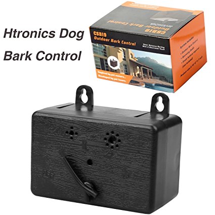 Htronics Mini Outdoor Sonic Dog Bark Control Devices Ultrasonic Training Dog Stop Barking Limiter Anti-Bark for Hanging or Mounting