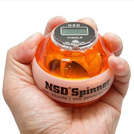 NSD Power Winners Lit Spinner Gyroscopic Wrist and Forearm Exerciser Featuring Digital LCD Counter and LED Light