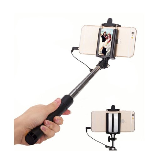 Selfie Stick,Self-portrait Monopod Wired Selfie Stick for iPhone 6S/6S Plus/6/6 Plus/5S/ GalaxyS7/ Galaxy S7 Edge/ Nexus 6p & More ¡­