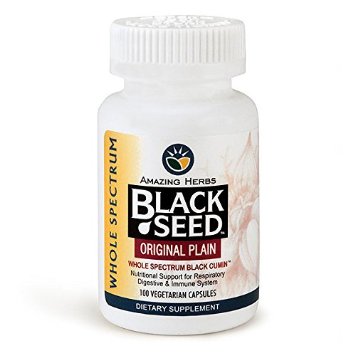 Amazing Herbs Black Seed Original Plain (500 mg), 100 caps