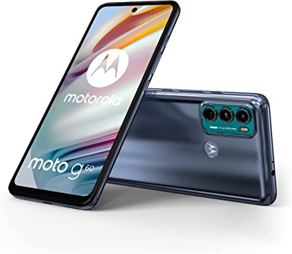 Motorola Moto G60 Dual-SIM 128GB ROM   6GB RAM (GSM Only | No CDMA) Factory Unlocked 4G/LTE Smartphone (Dynamic Gray) - International Version