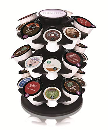 Keurig Coffee Pod Storage 2.0 Neo Carousel, Holds and Organizes 27 K-Cup Pods, Chrome