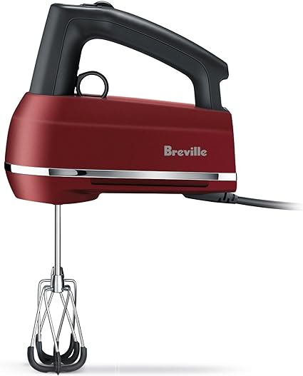 Breville Handy Mix Scraper Hand Mixer, Red Velvet Cake, BHM800RVC