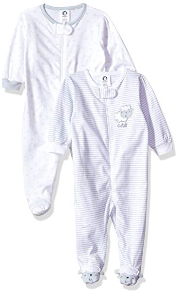 GERBER Baby Girls' 2-Pack Sleep 'N Play