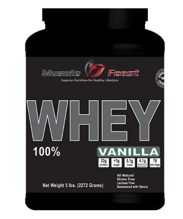 Muscle Feast 100% Whey Vanilla - 5lbs