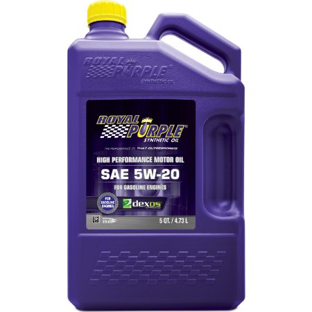 Royal Purple 51520 API-Licensed SAE 5W-20 High Performance Synthetic Motor Oil - 5 qt.