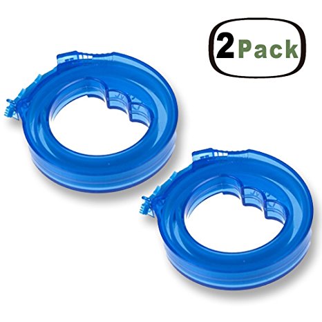 2PCS Hair Drain Clog Remover Drain Relief Cleaning Tool (Blue) By Wenkoni
