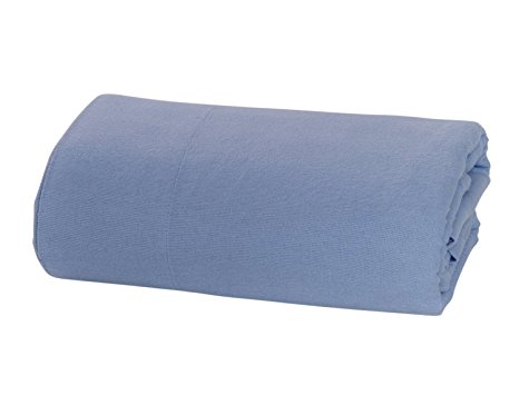 Flannel FITTED Sheet by DELANNA Queen 100% Brushed Cotton All Around Elastic 1 Fitted Sheet (60"x80") (QUEEN, BLUE)