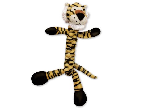 Braidz Tiger Plush Dog Toy