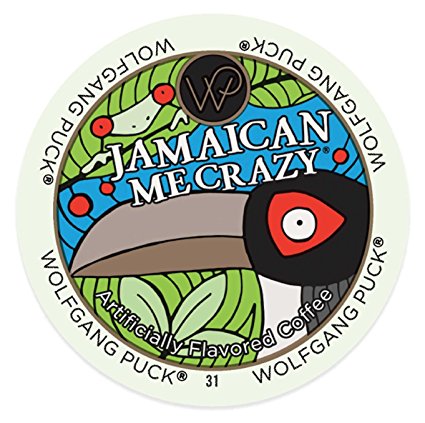 Wolfgang Puck Coffee, Jamaican Me Crazy, K-Cups for Keurig Brewers, 24-Count (Packaging May Vary)