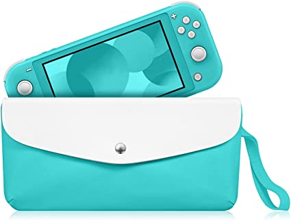 Fintie Carry Case for Nintendo Switch Lite 2019 - Portable Travel Bag Protective Sleeve Pouch w/Side Pocket & Game Card Slots & Holding Strap for Nintendo Switch Lite and Accessories, Turquoise