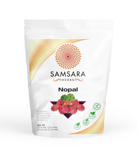 Organic Nopal Powder - Pure chemical free USDA certified (4oz / 114g) - Digestion, Detox, Weight Loss