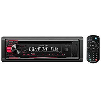 Kenwood KDC-118 In-Dash 1-DIN CD Car Stereo Receiver with Front AUX Input