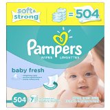 Pampers Softcare Baby Fresh Wipes 7x box 504 Count