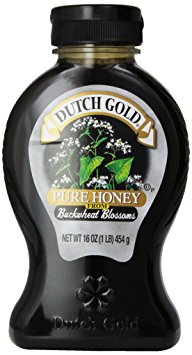 Dutch Gold Pure Honey From Buckwheat Blossoms - 1 Lb. Squeezable Jar