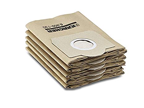 Karcher set of 5 paper filter dust bags for wd 3.200 and Mv3 vacuum cleaner