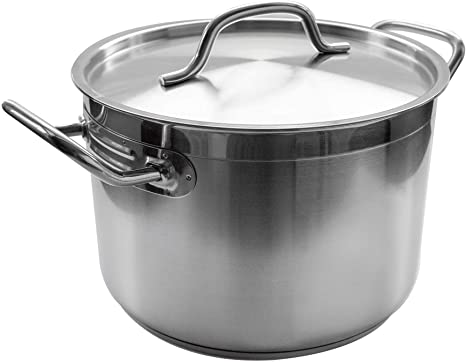 Update International SPS-12 Induction Stock Pot, 12-Quart, Silver