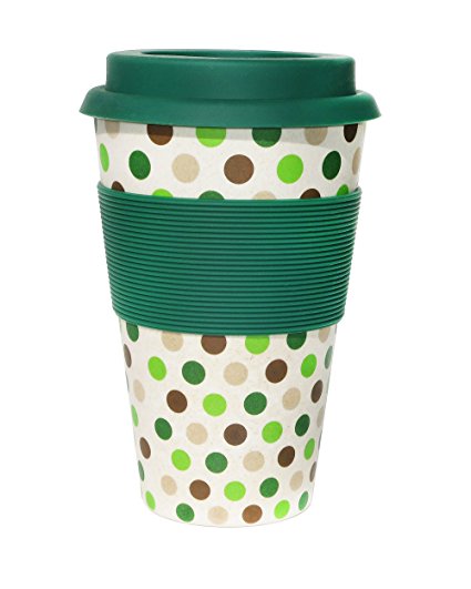 Ecoffee Cup Gr Polka Reusable Coffee Cup 400ml