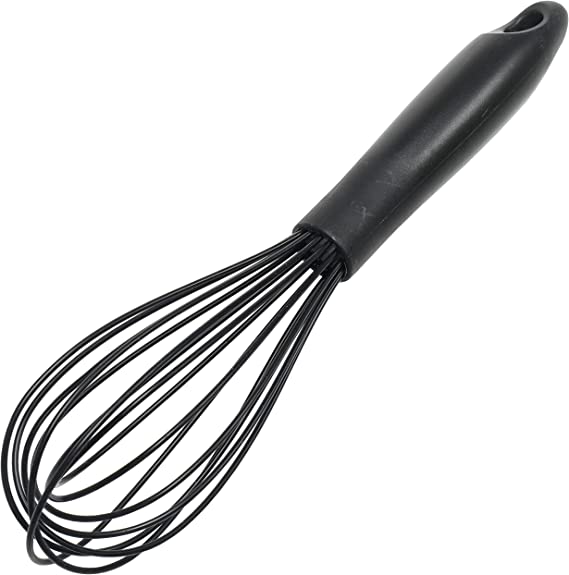 Chef Craft Premium Silicone Wire Cooking Whisk, 10.5 inch, Black