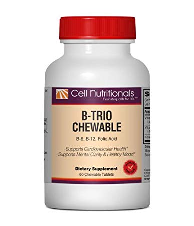 B Vitamin Trio (B6, B12 & Folic Acid), 60 Chewable