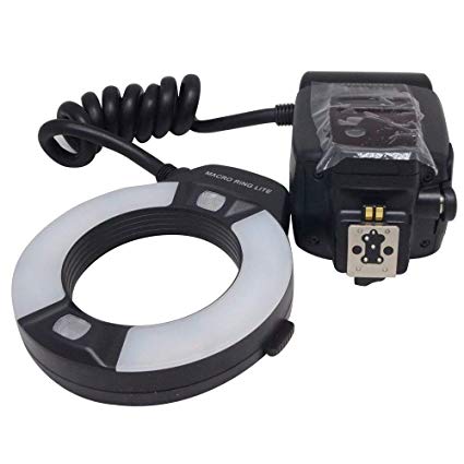Mcoplus 14EXT-N 5500K Macro TTL Ring Flash Speedlite LED Video Light for Nikon D7100 D7000 D750 D5300 D5500 D3300 D3100 D800 D600 D90 D80 DSLR Cameras i-TTL with LED AF Assist Lamp