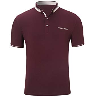 Womleys Mens Casual Slim Fit Short Sleeve Collared Polo T Shirt