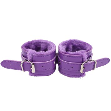 TreatMe Fur Wriest Handcuffs Purple