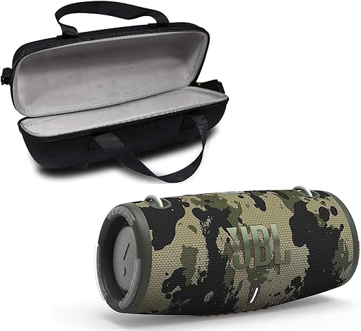 JBL Xtreme 3 Portable Waterproof Wireless Bluetooth Speaker Bundle with Deluxe CCI Premium Carry Case (Camo)