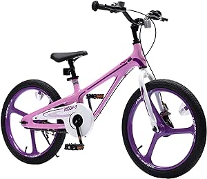 Royalbaby Space Kids Bike 14 16 18 Inch Mg Aluminium Alloy Boys Girls Bicycle Ages 3-9 Years Disc Brakes Dual Handle Brakes Training Wheel Options