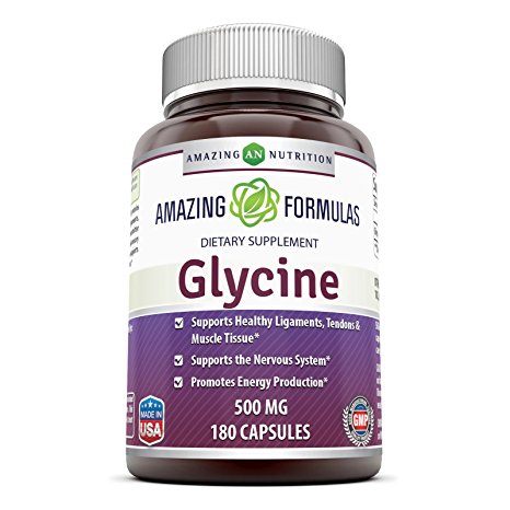 Amazing Formulas Glycine 500mg 180 Capsules