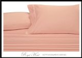 Solid Pink King Size Sheets 4PC Bed Sheet Set 100 Egyptian Cotton 300 Thread Count Sateen Solid Deep Pocket by Royal Hotel