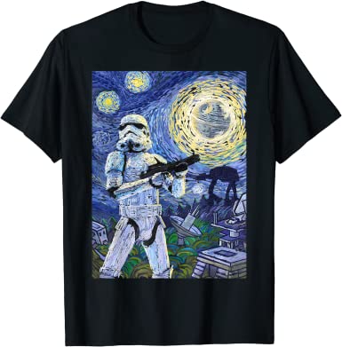 Star Wars Stormtrooper Starry Night Graphic T-Shirt C1