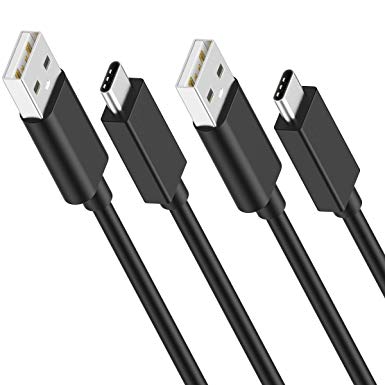 [USB-IF Certified] HOUPU USB Type C Cable [2 Packs, 6ft], Fast Charging USB-C to USB-A Cord for Samsung Galaxy S9/S9 /S8/S8 /Note 8, Sony XZ, HTC 10, LG V30/G6/G5 - Black