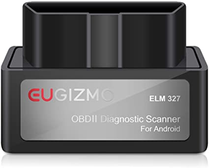 EUGIZMO Bluetooth OBD2 Scanner OBD2 Car Diagnostic Code Reader for Android & Windows, Check Engine Light Scan Reader. Supports Torque Pro & Lite, OBD Fusion, DashCommand, Car Scanner App, Gray