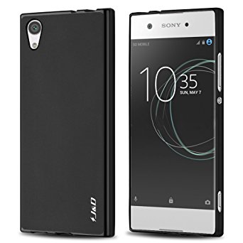 Xperia XA1 Case, J&D [Drop Protection] [Slim Cushion] [Lightweight Bumper] Shock Resistant Protective TPU Slim Case for Sony Xperia XA1 - Black