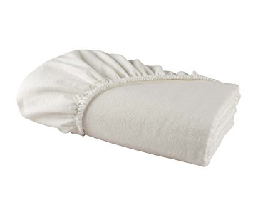 Flannel FITTED Sheet by DELANNA Twin 100% Brushed Cotton All Around Elastic 1 Fitted Sheet (39" x 79") (TWIN, WHITE)