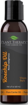 Plant Therapy Rosehip (Extra Virgin) Carrier Oil. A Base Oil for Aromatherapy, Essential Oil or Massage use. 4 oz.