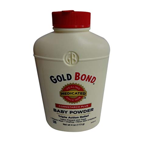 Gold Bond Cornstarch Plus Baby Powder 4 oz (Pack of 5)