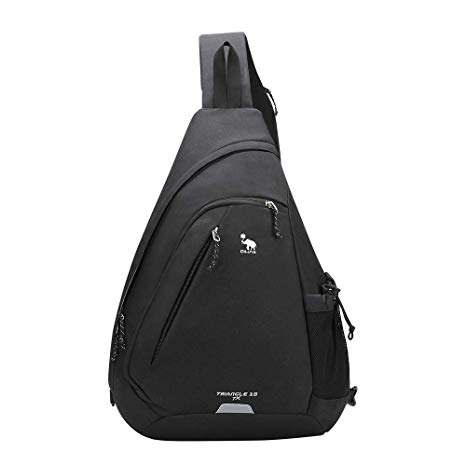 Kimlee Sling Backpack Canvas Chest Shoulder Bag Crossbody Travel Water Resistant Pack for Men Women