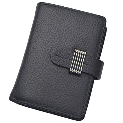 Women's RFID Blocking Security Leather Small Compact Billfold Ladies Wallet