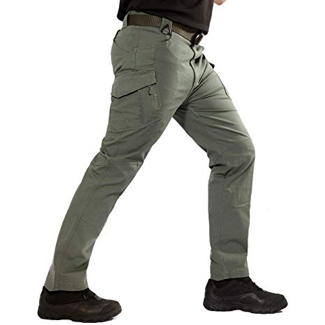 CARWORNIC Gear Men's Assault Tactical Pants Lightweight Cotton Outdoor Military Combat Cargo Trousers