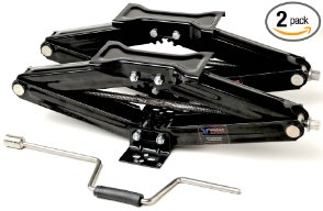 Prime Steel 18229 Black 24" Scissor Jack with 1-Handle ( 7500-Pounds - Black - Set of 2)