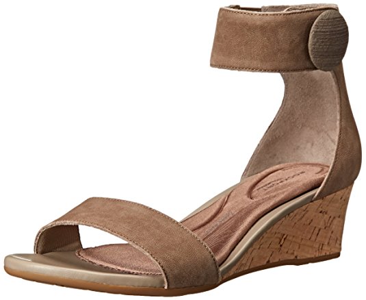 Rockport Women's Total Motion Stone Ankle Wedge Sandal