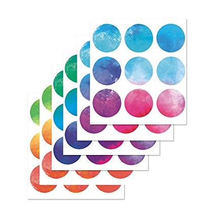 PARLAIM Vinyl Multi Color Wall Decor Stickers Circles , Removable Polka Dots Wall Decal with Gift Packaging for Kids Room,Living Room ,Bedroom (Multicolor ,3 inch x 54 Circles)