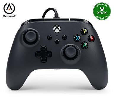 PowerA Wired Controller for Xbox Series X|S - Black, gamepad, wired video game controller, Gaming Controller, works with Xbox One - Xbox Series X