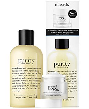 Philosophy Purity Made Simple Cleanser 8oz   Renewed Hope in a Jar 0.5oz Duo Set