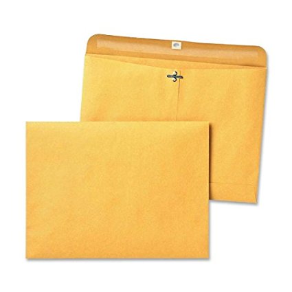 Quality Park 38090 Quality Park  Clasp Envelopes, Redi-File, 9x12, 28lb, 100/Box