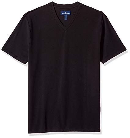 Amazon Brand - BUTTONED DOWN Men's Short-Sleeve V-Neck Supima Cotton Stretch T-Shirt