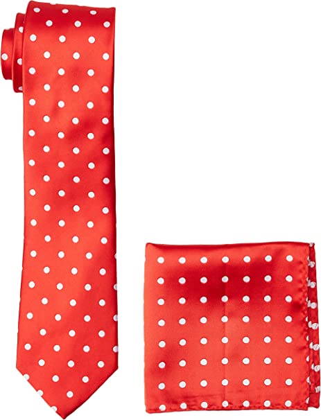 Stacy Adams Men's Satin Dot Tie Set